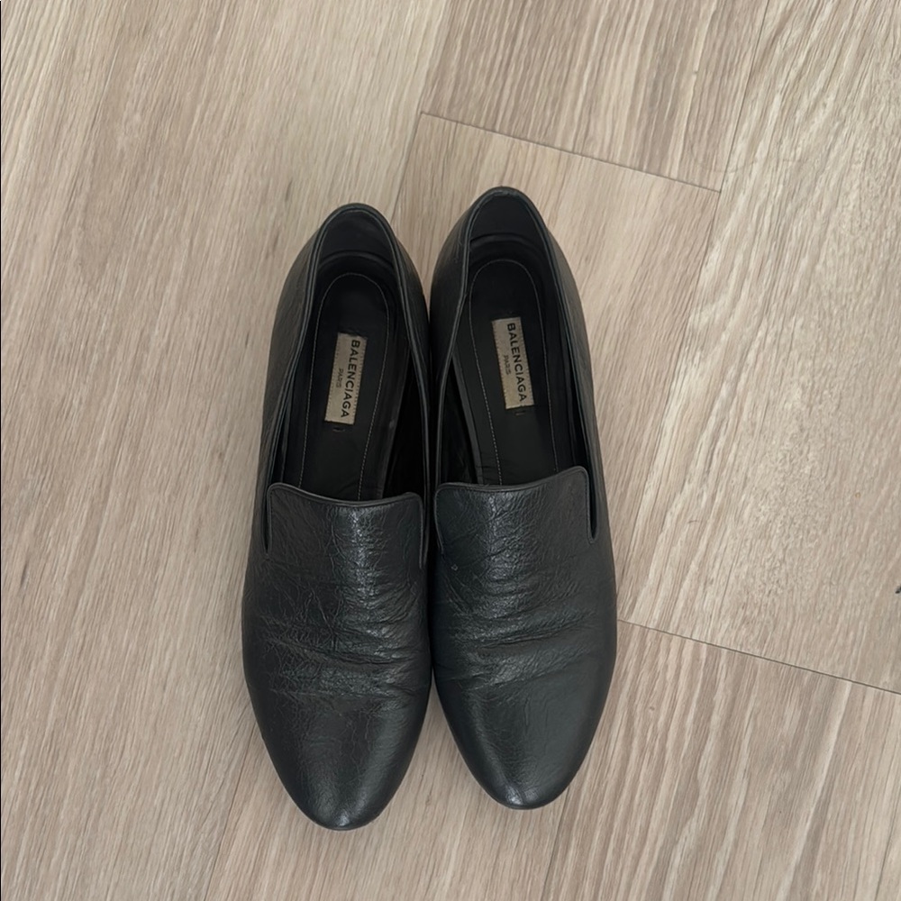 Balenciaga Antracite Smoking Slippers